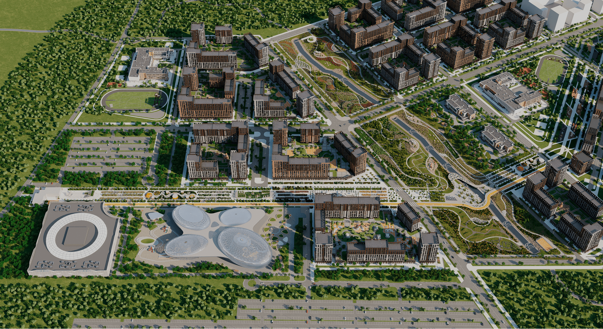 Генеральный план жилого комплекса